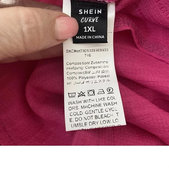 SHEIN Curve Pink Dress Womens Size 1XL (1146)‎ - Picture 4 of 5